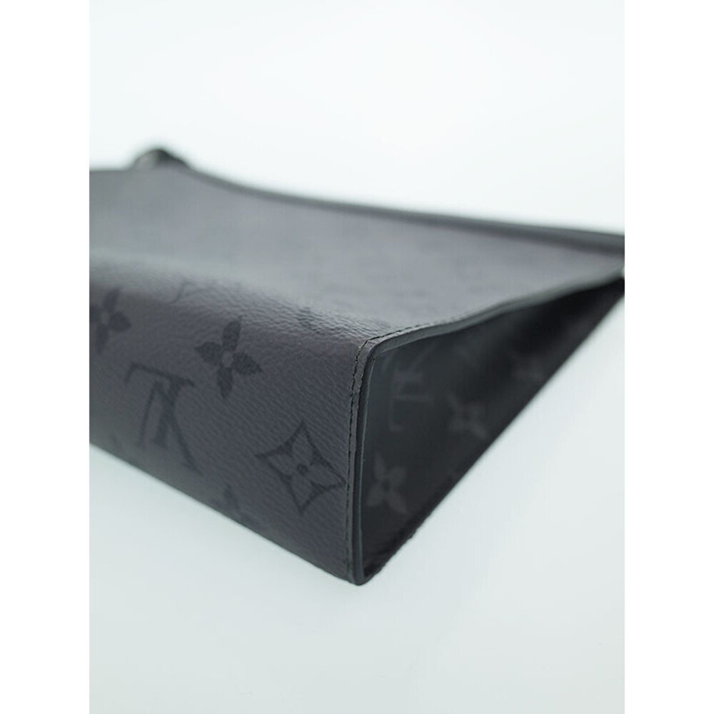Louis Vuitton Black Monogram Clutch Voyage Bag Pochette Eclipse Reverse - Picture 5 of 5